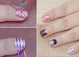 How is striping tape used for nail art?