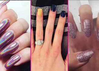 Get a bold nail look with flashy nails